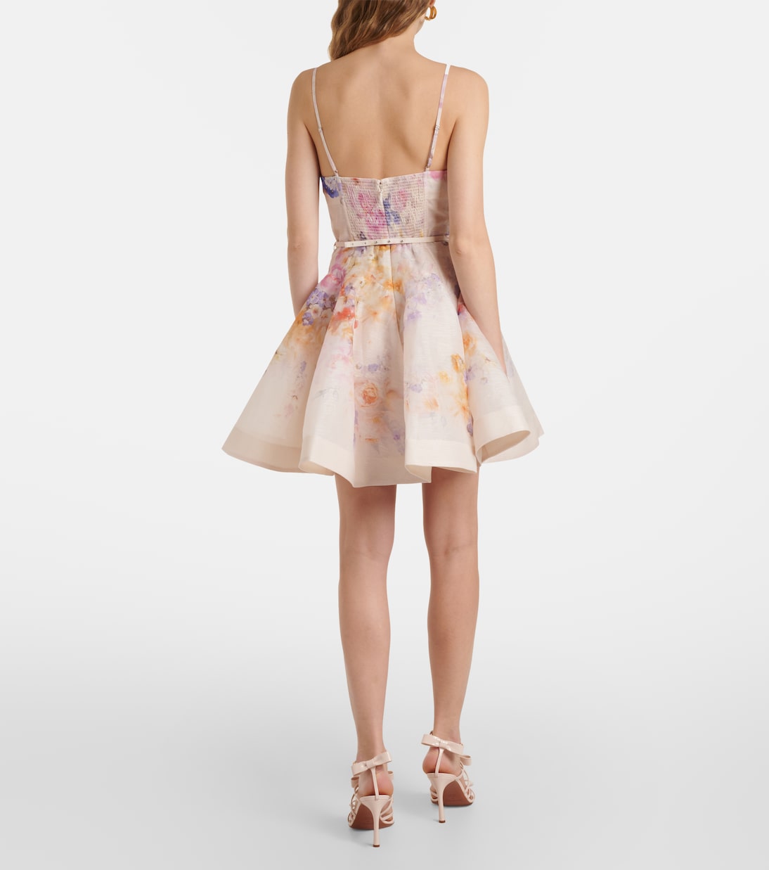 Abito corto Crush Twist in lino e seta | Zimmermann