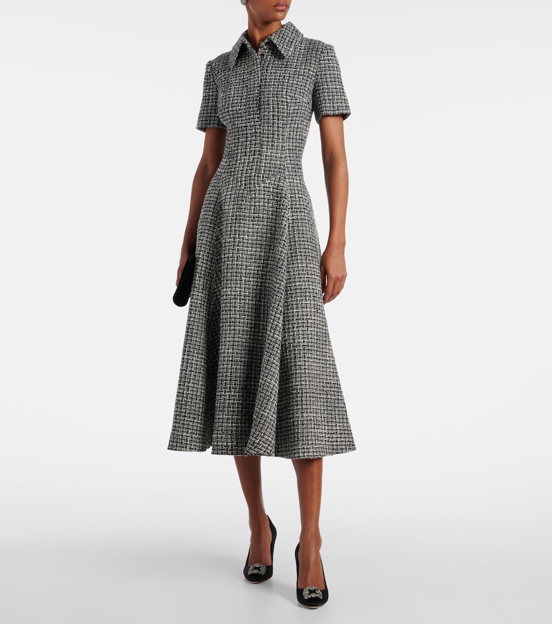 Jody bouclé tweed cockail dress | Emilia Wickstead