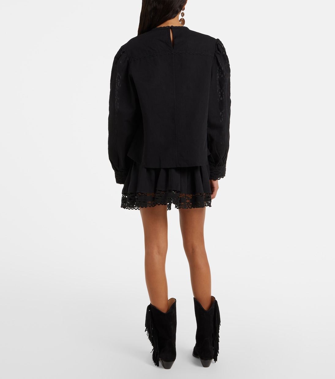 Blouse Valmira brodée en lin et coton | Marant Etoile
