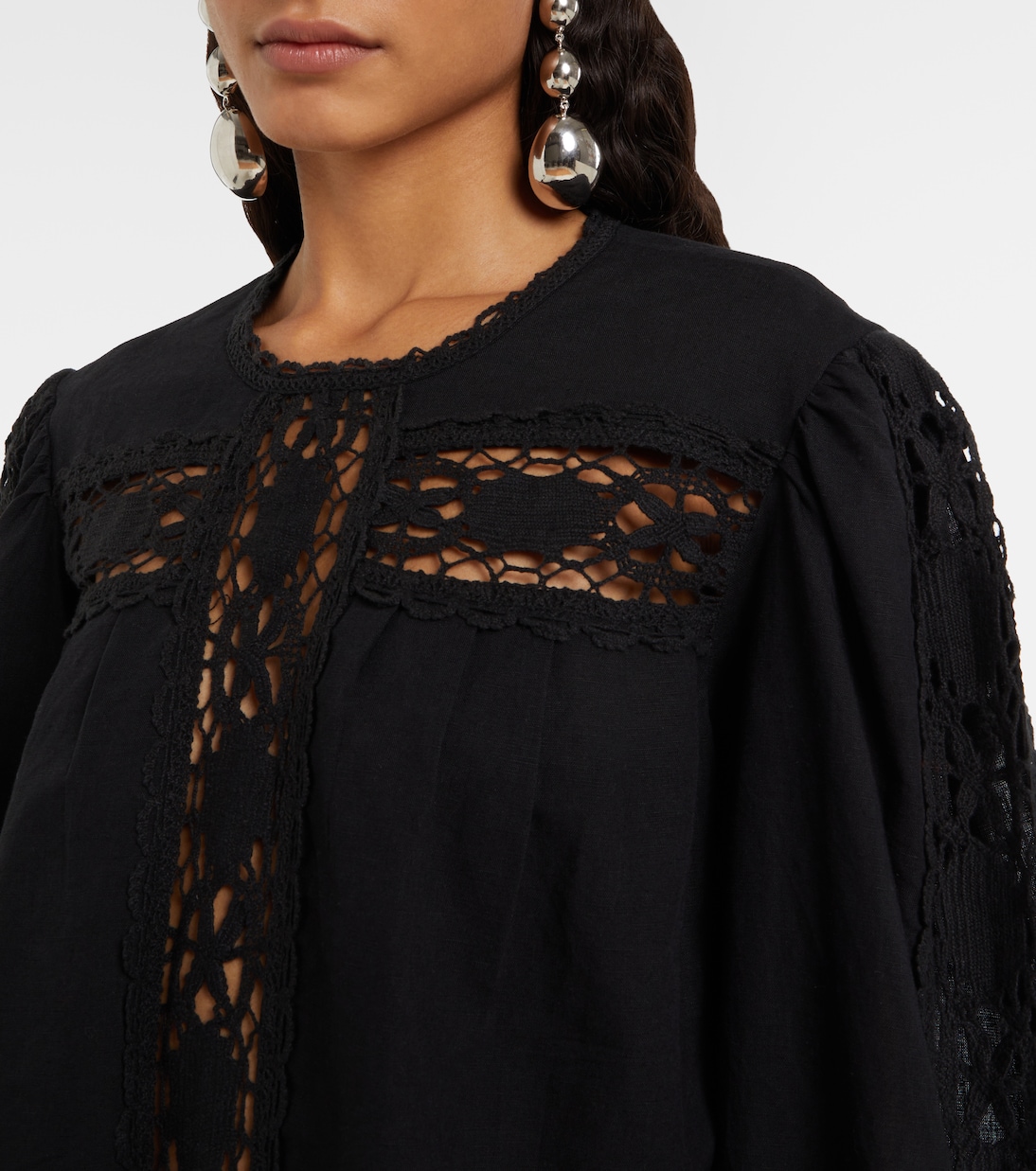 Blouse Valmira brodée en lin et coton | Marant Etoile