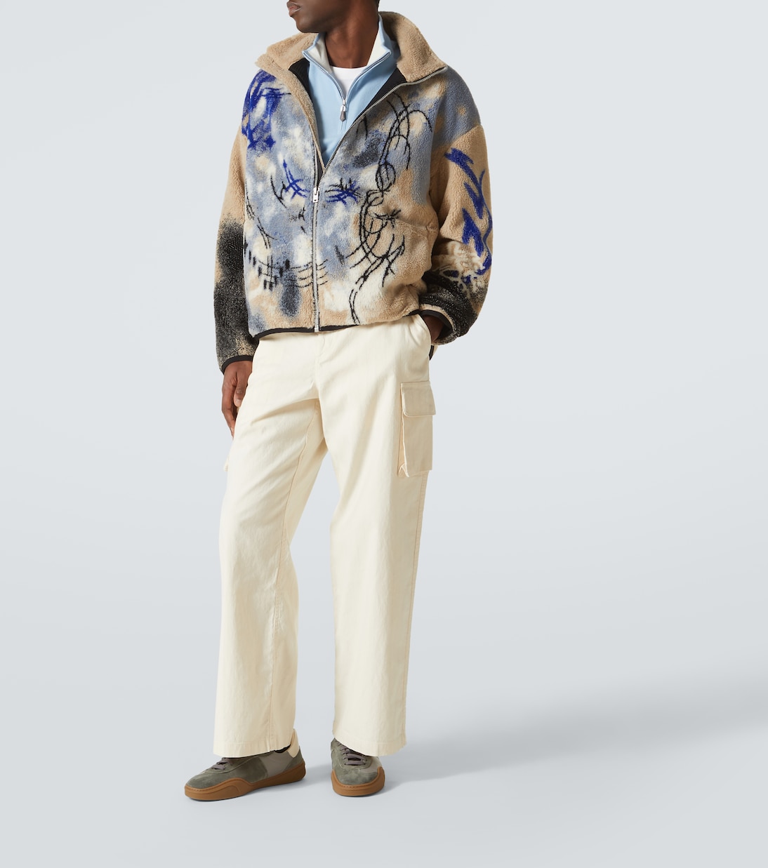 Baskets Bars M en cuir et daim | Acne Studios