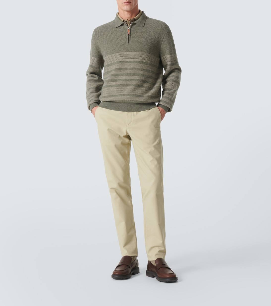 Polopullover Oggebbio aus Wolle und Baumwolle | Loro Piana