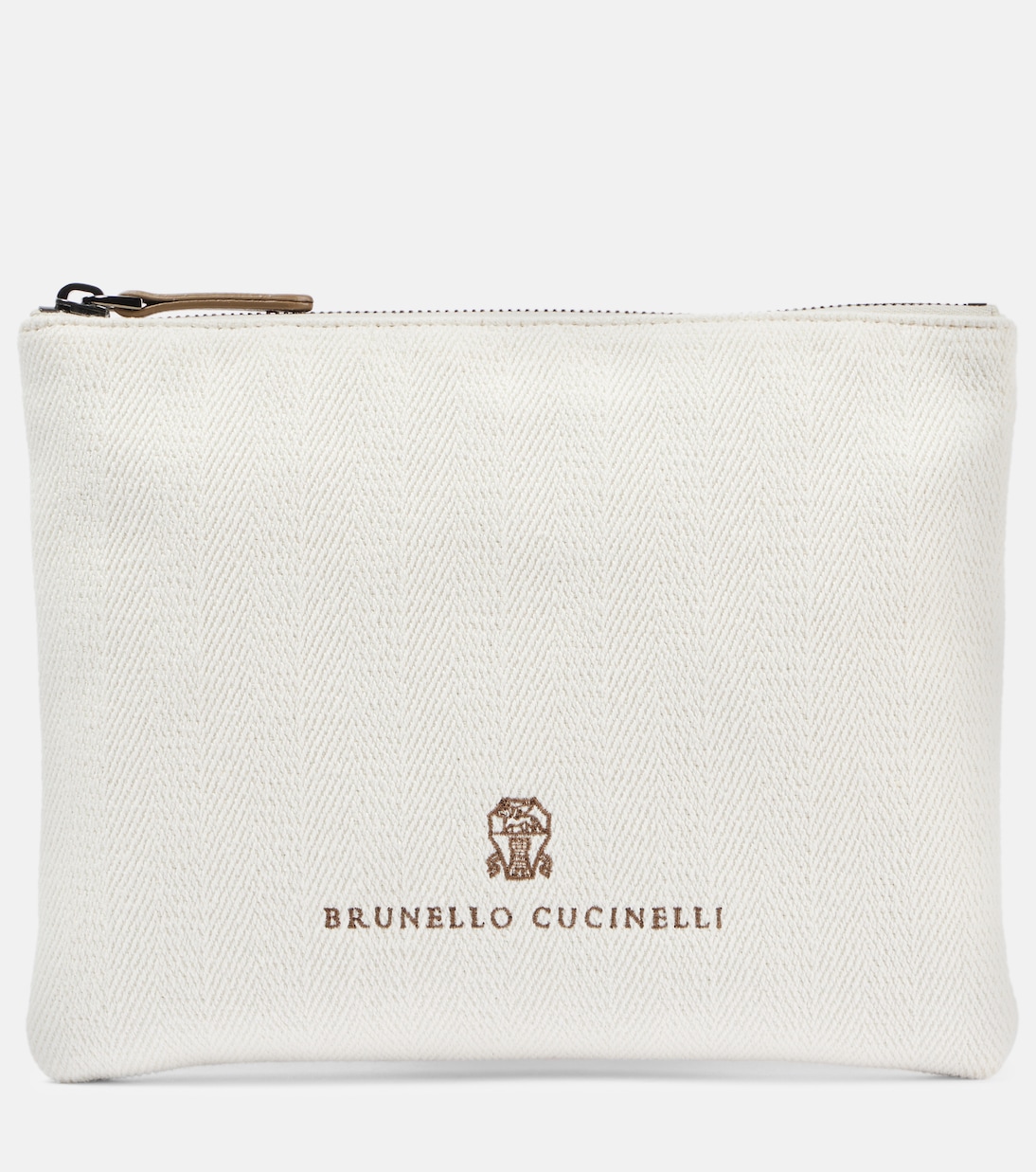 Clutch Leisure Small in canvas | Brunello Cucinelli