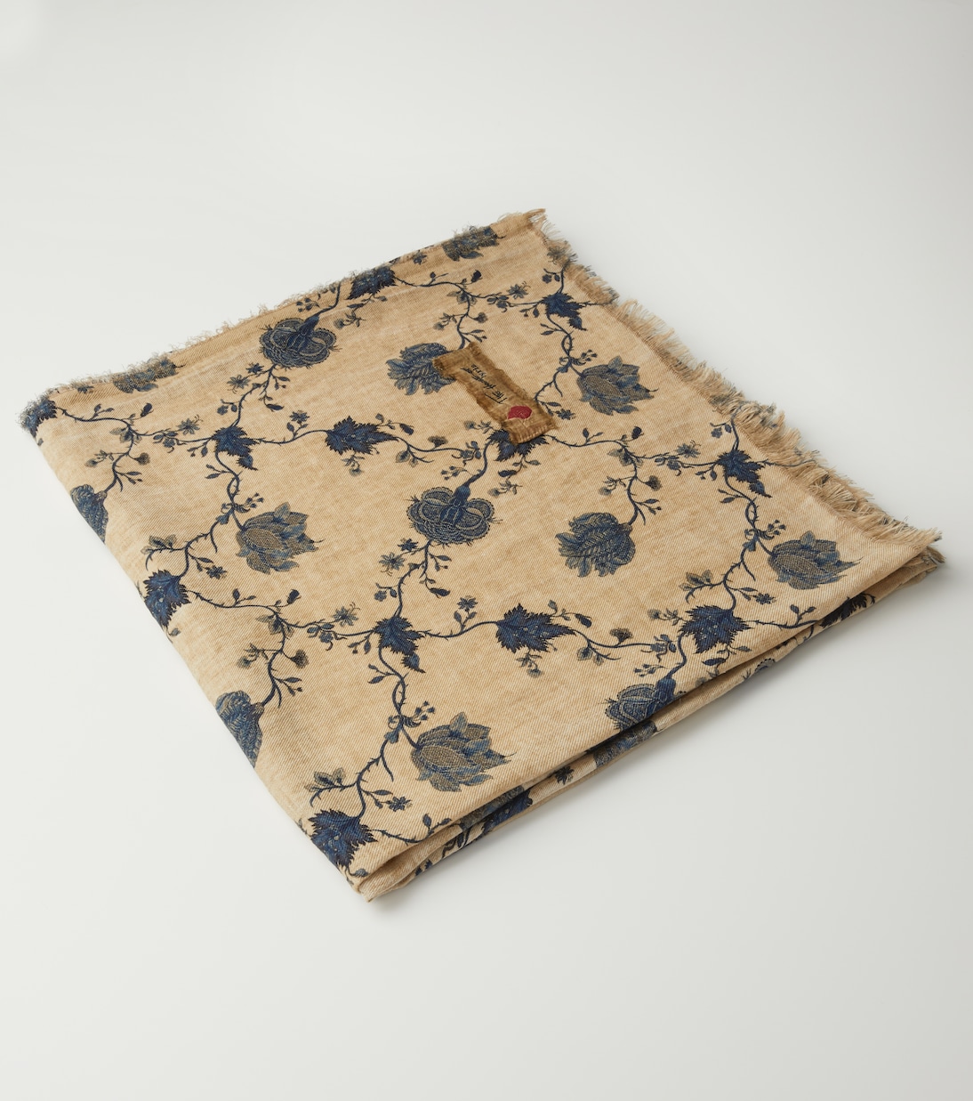 Caledonia floral linen jacquard throw | The House of Lyria