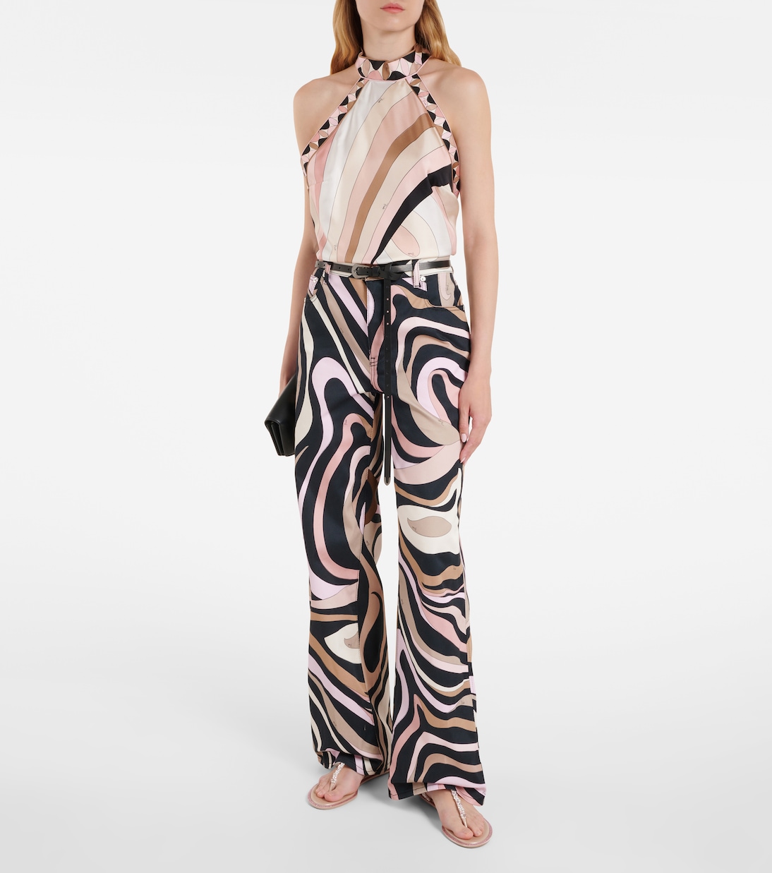 Diana embellished satin thong sandals | Rene Caovilla