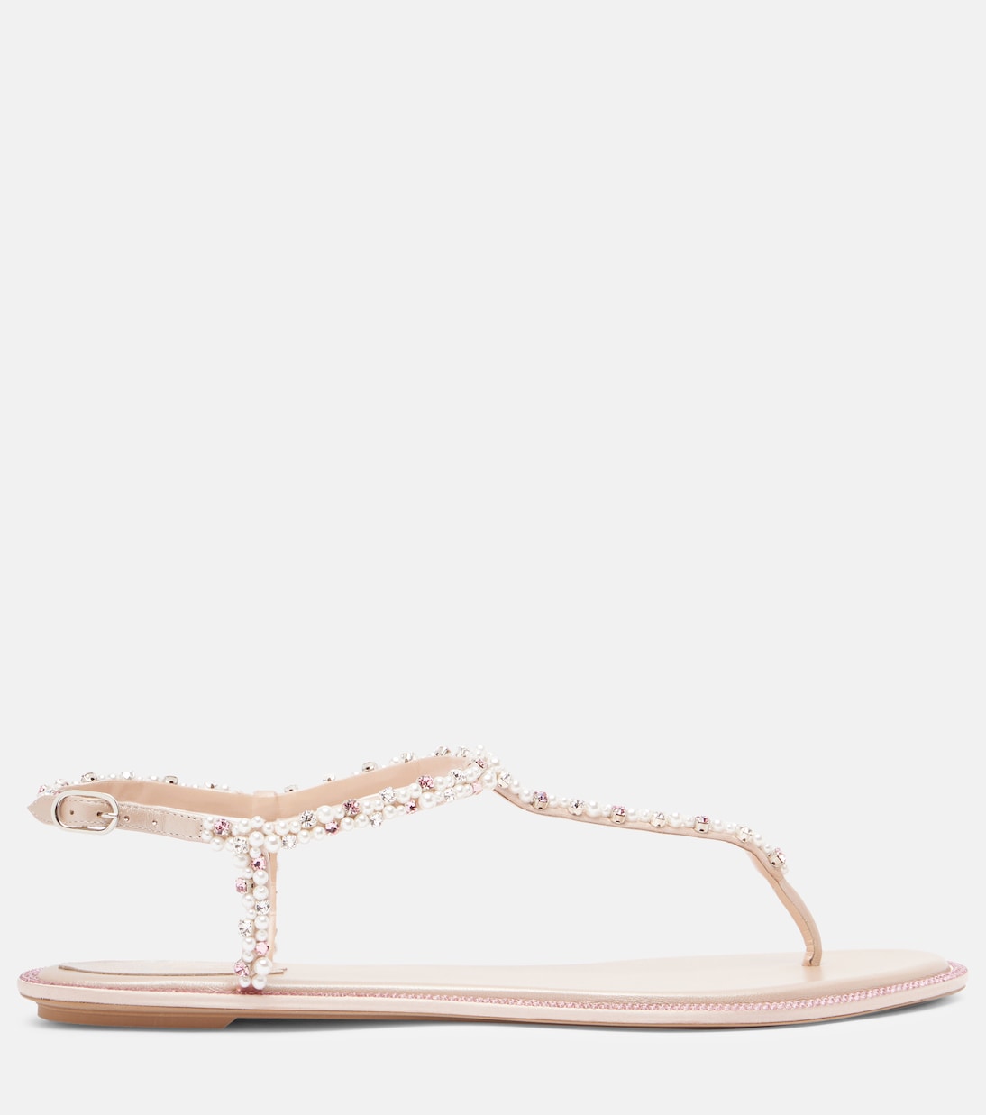 Diana embellished satin thong sandals | Rene Caovilla