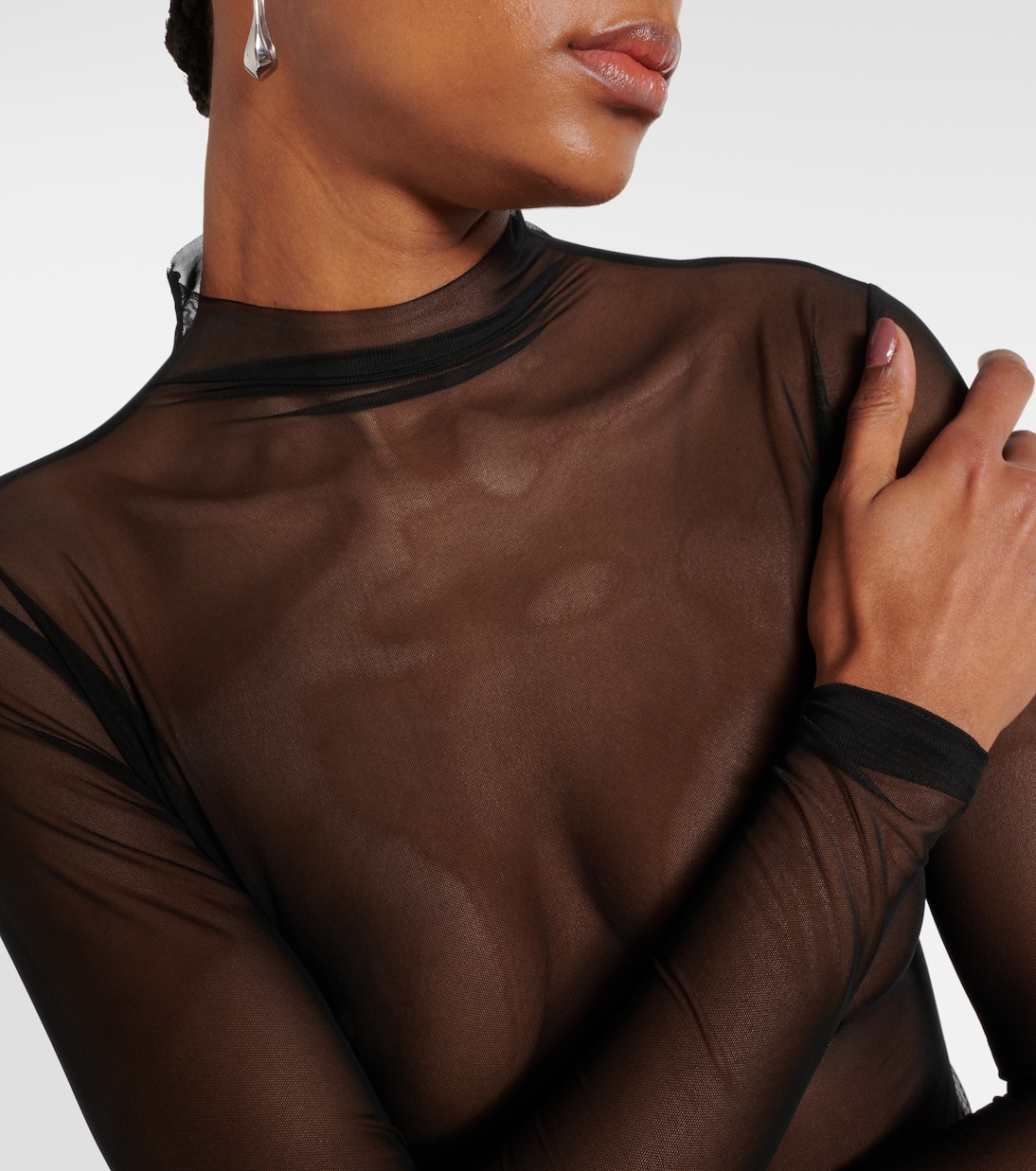 Top Tulia de malla transparente | The Frankie Shop