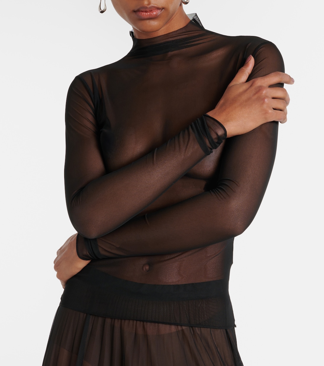 Top Tulia de malla transparente | The Frankie Shop