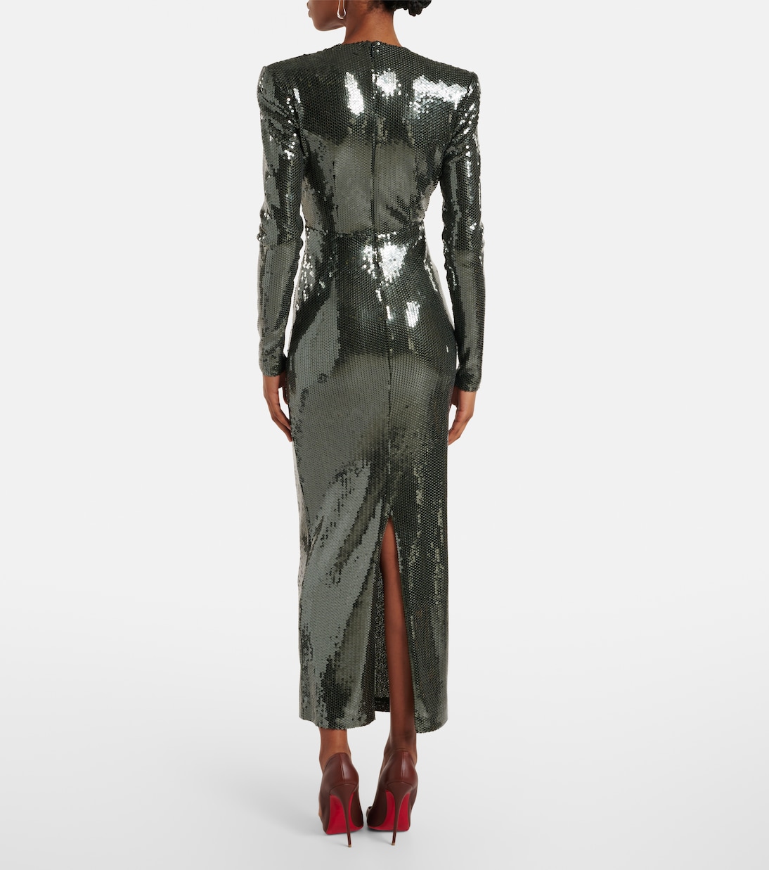 Gathered sequined gown | Alex Perry