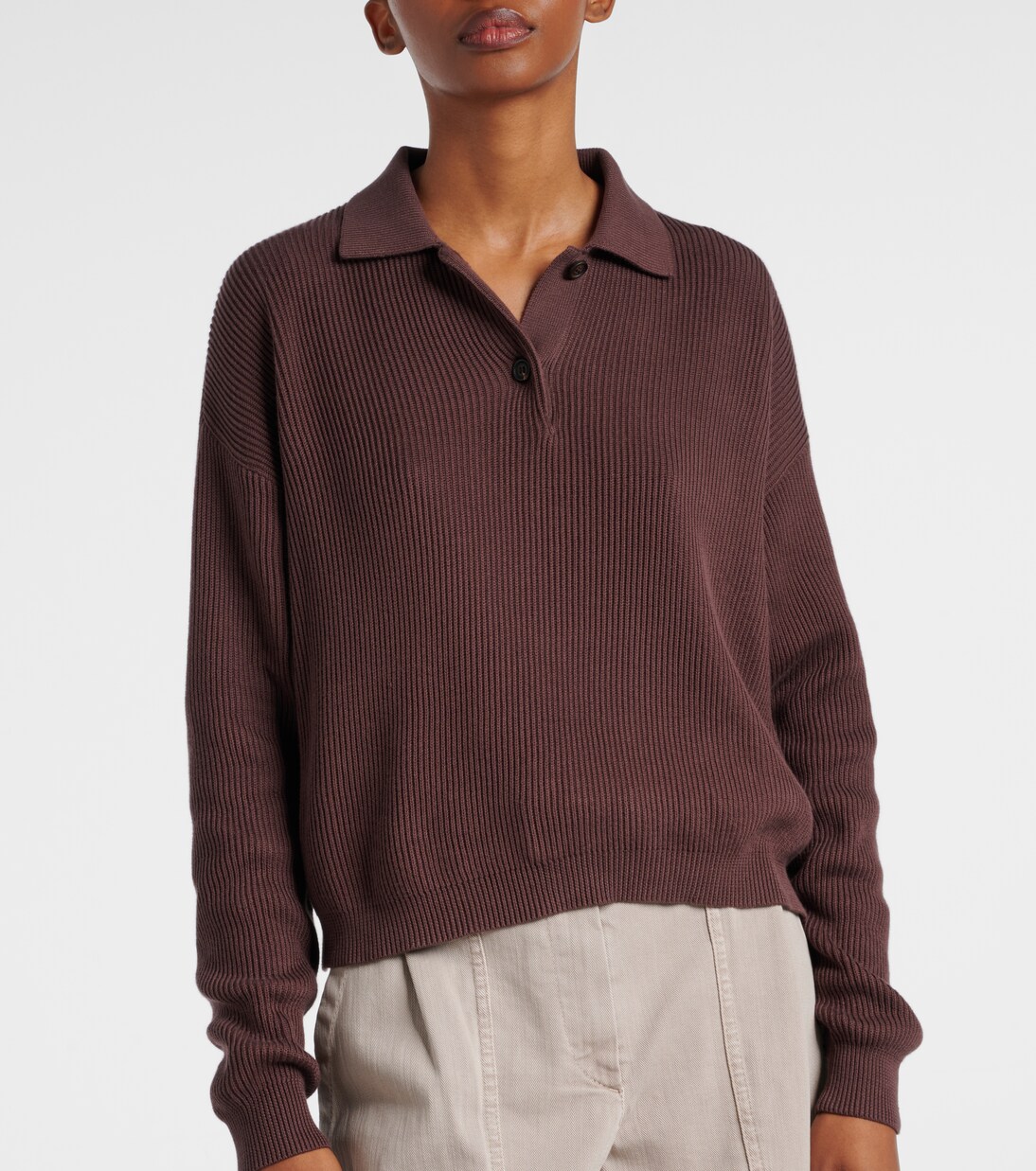 Polopullover aus Baumwolle | Brunello Cucinelli