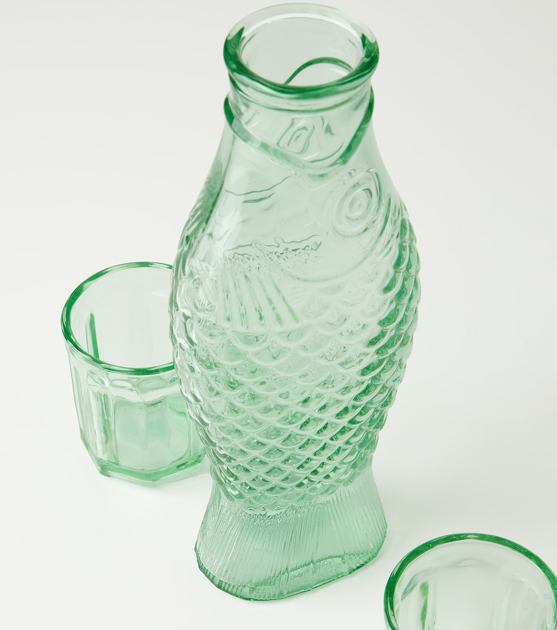 Fish & Fish carafe and set of 4 glasses by Paola Navone | Serax