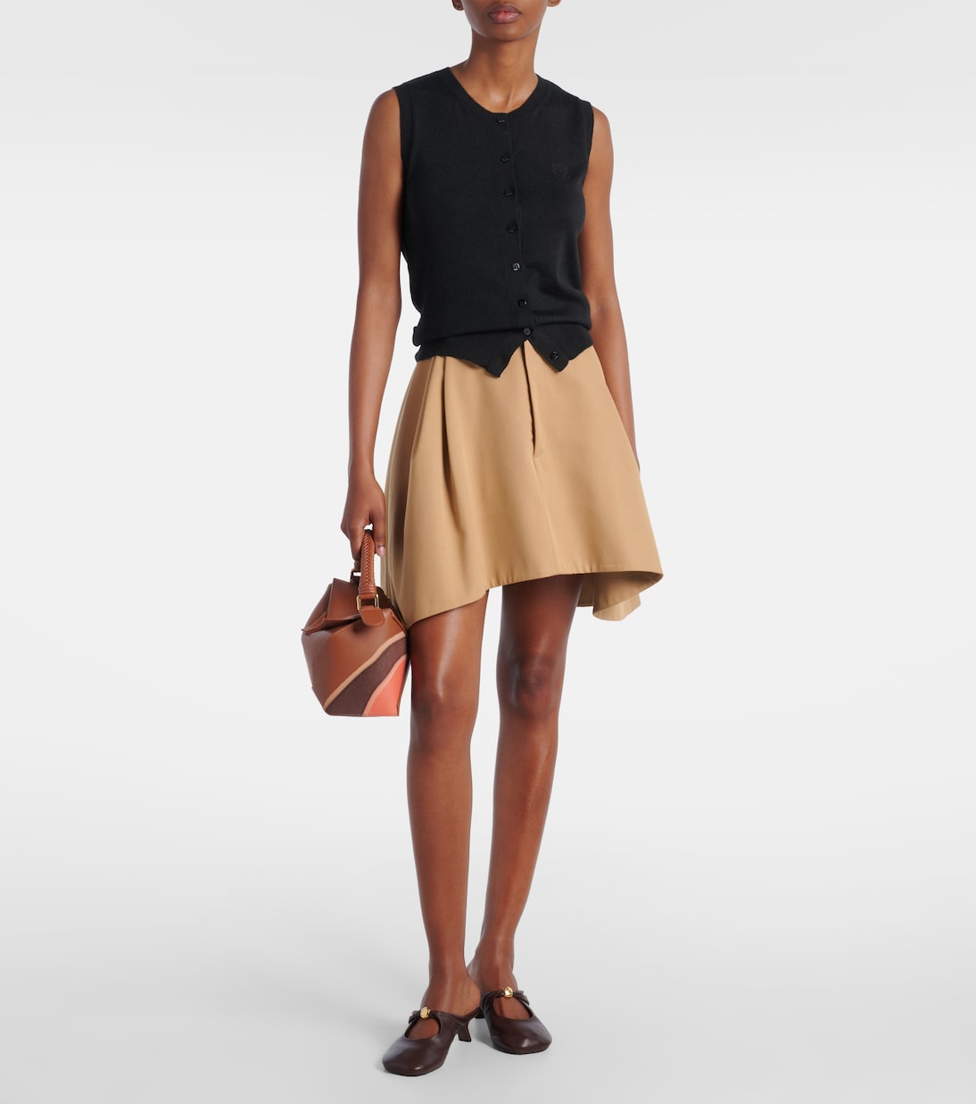 Anagram cashmere and silk top | Loewe