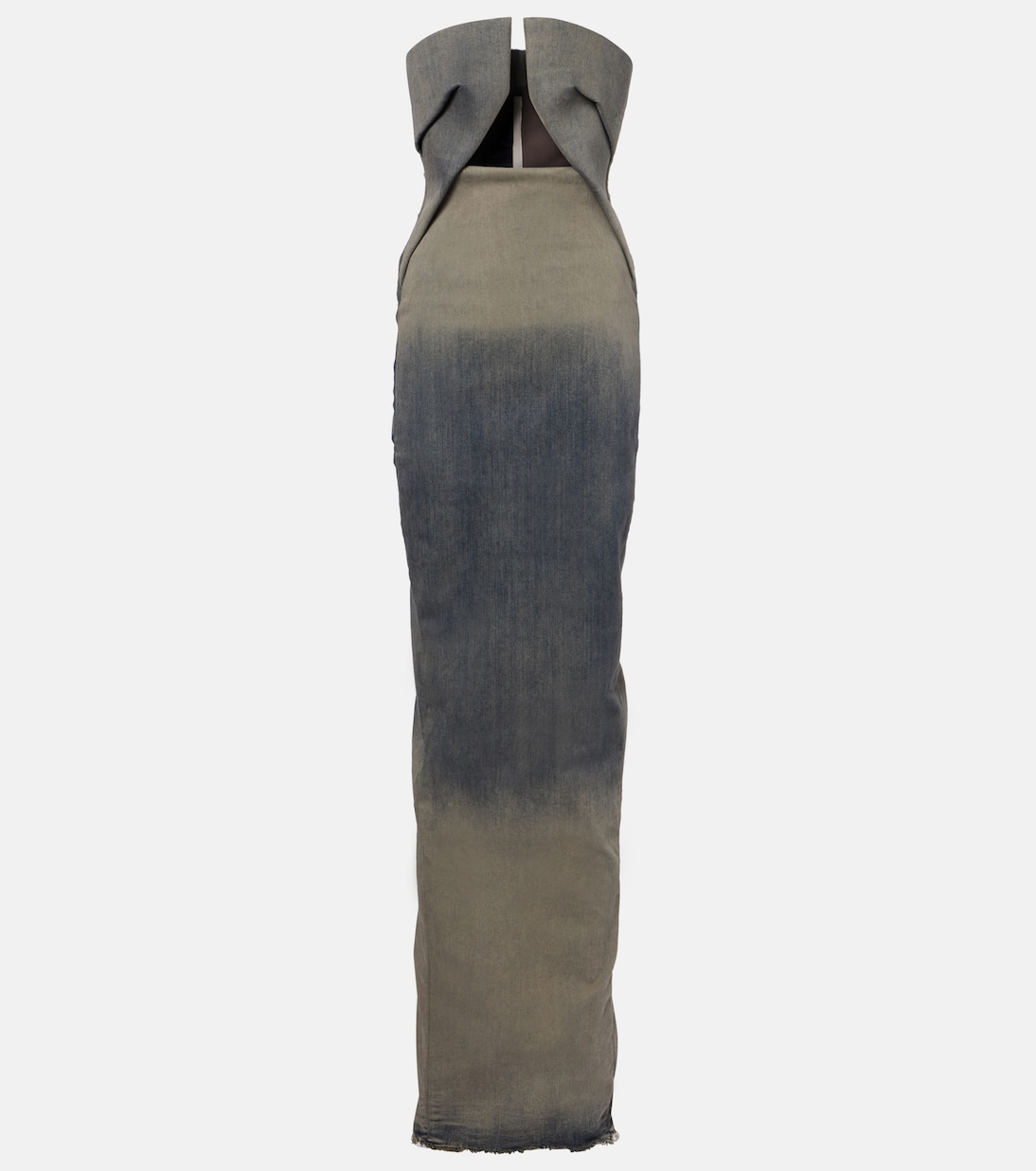 Cotton-blend denim gown | Rick Owens