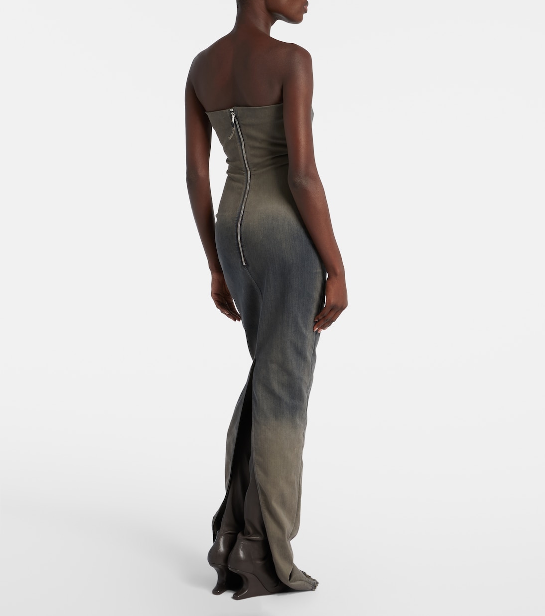 Cotton-blend denim gown | Rick Owens