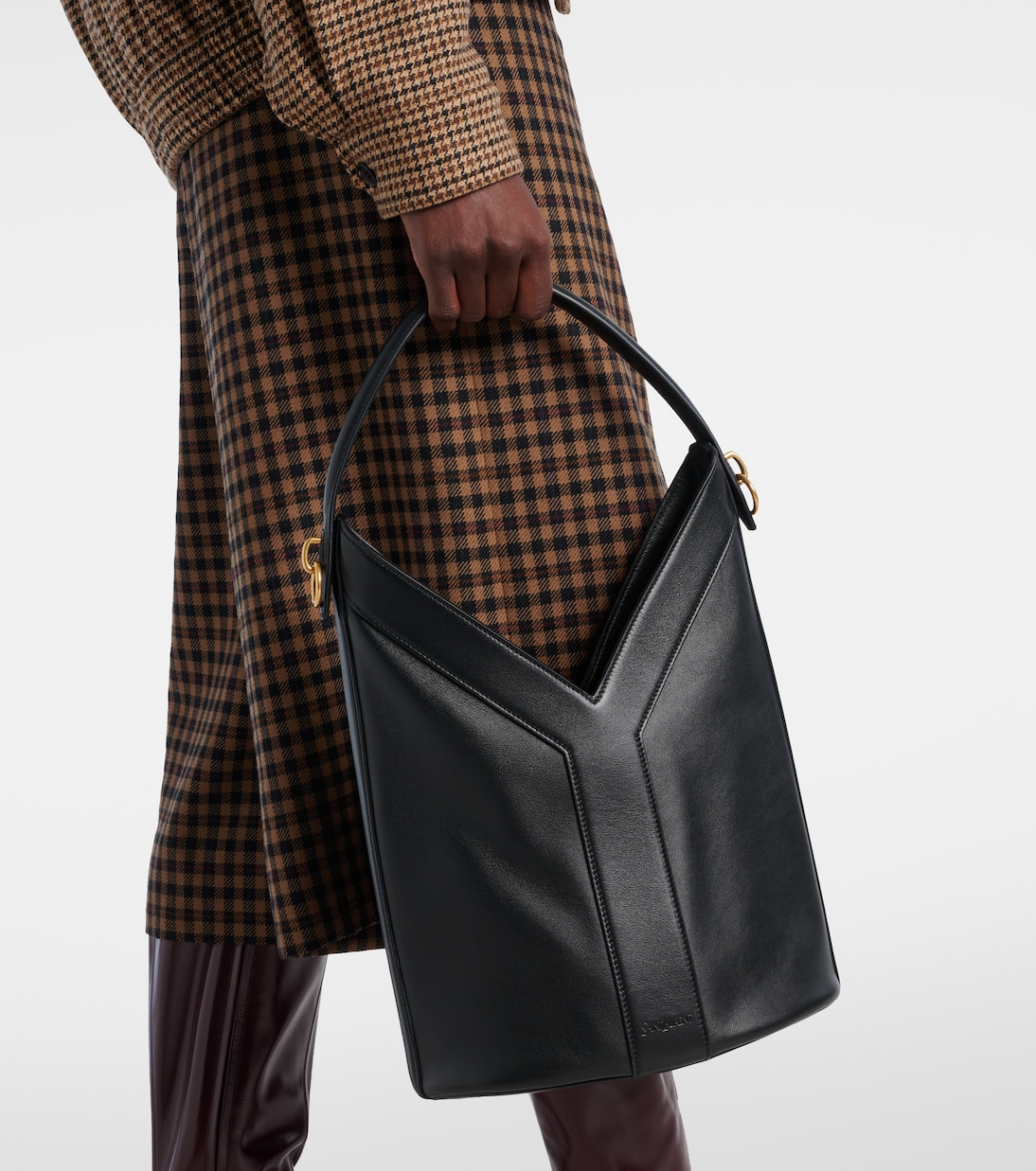 Sac seau Y en cuir | Saint Laurent