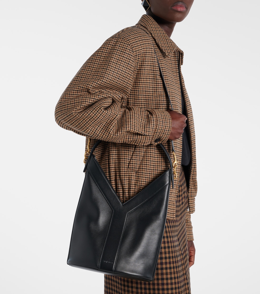 Sac seau Y en cuir | Saint Laurent