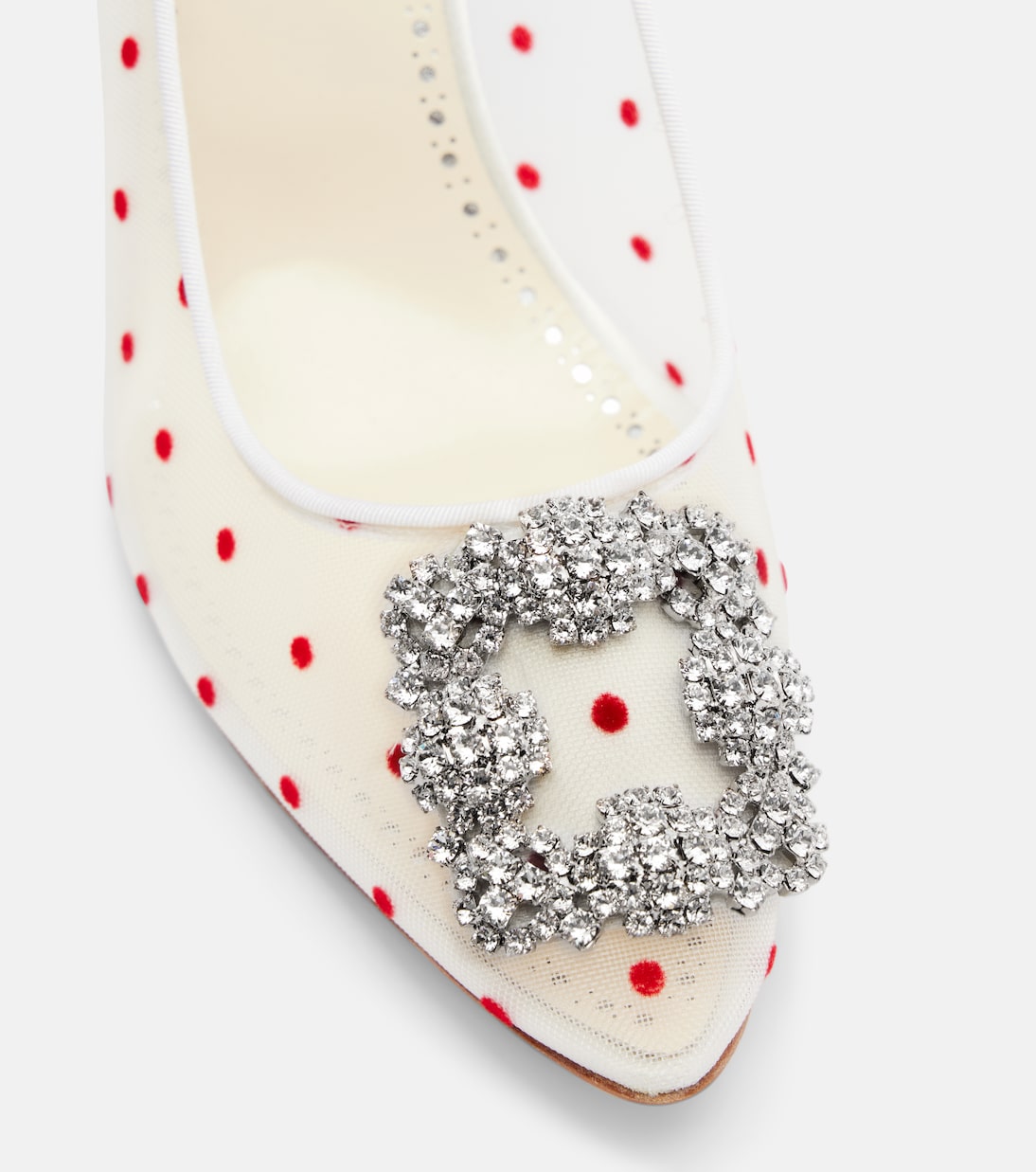 Pumps Hangisi 90 mit Kristallen | Manolo Blahnik