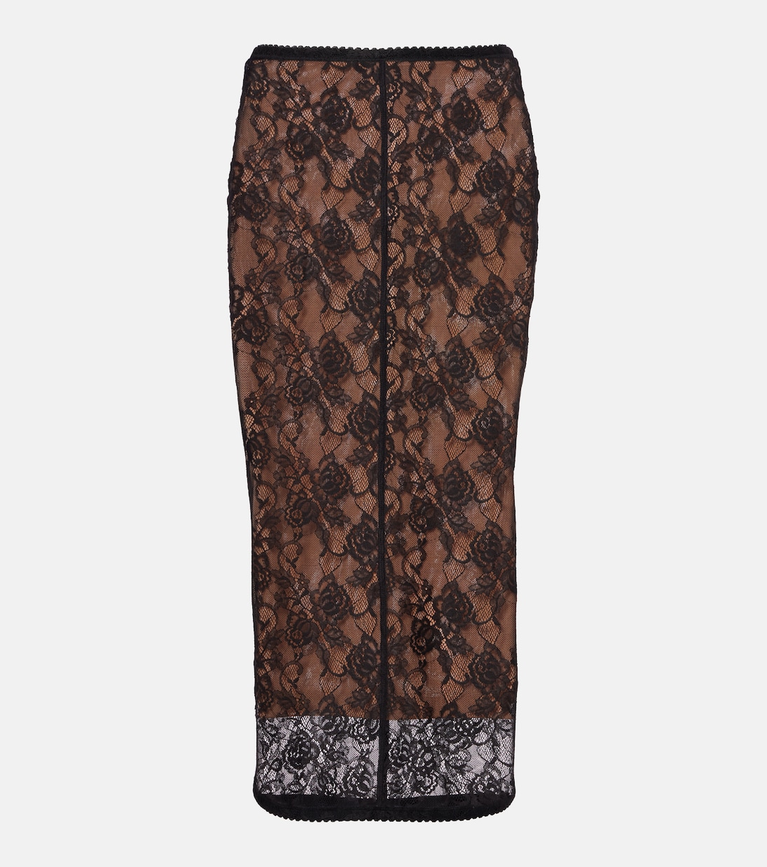 Sheer lace midi skirt | Self-Portrait