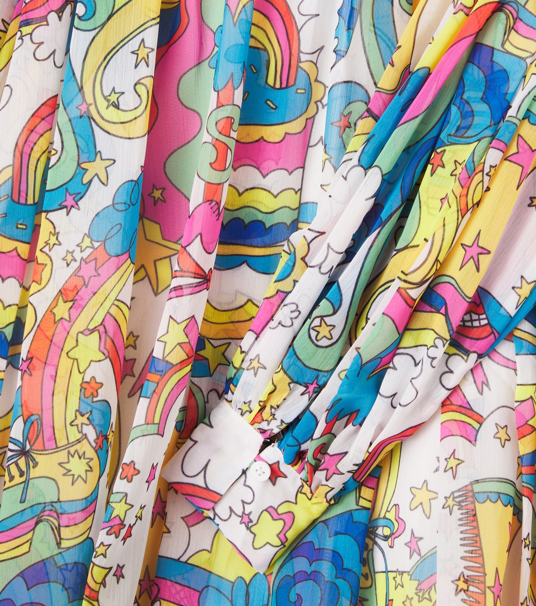 Printed georgette dress | Stella McCartney Kids