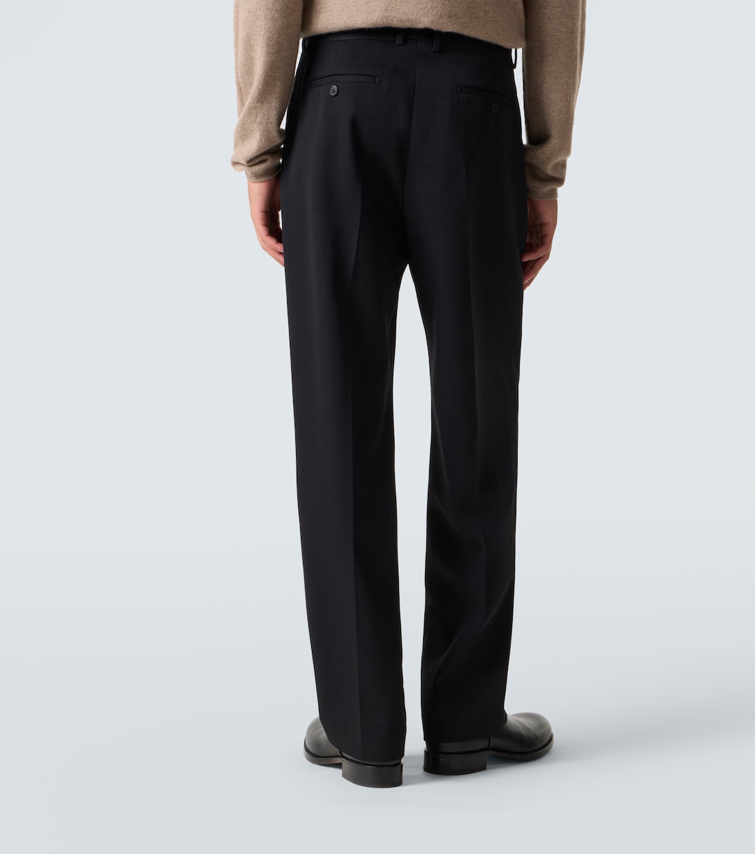 Pantalon droit Zev en laine vierge | The Row