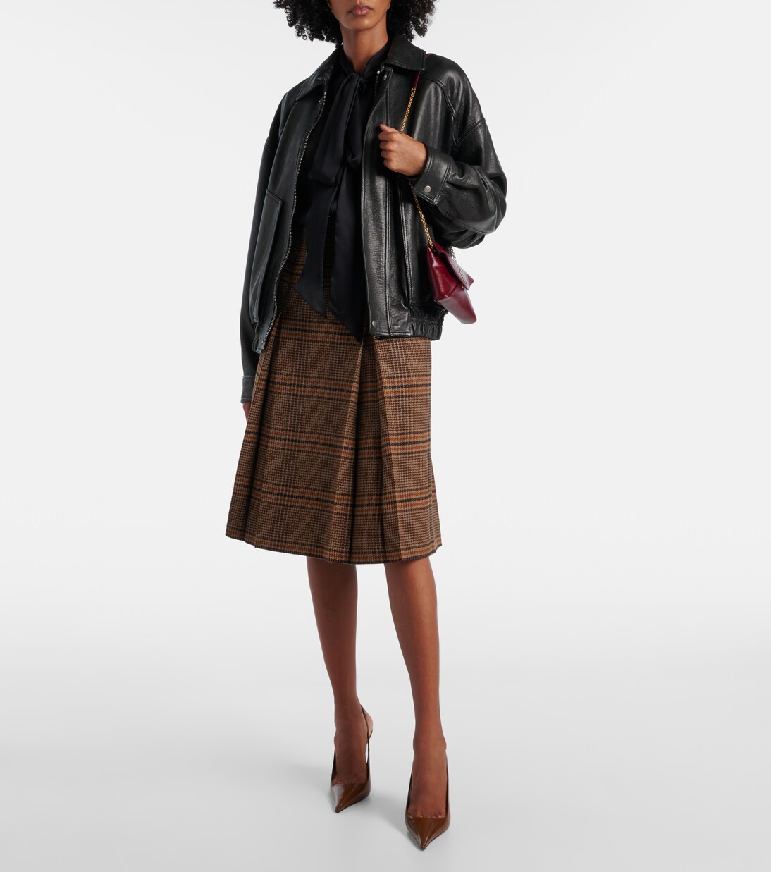 Sac Cassandre Mini en cuir | Saint Laurent