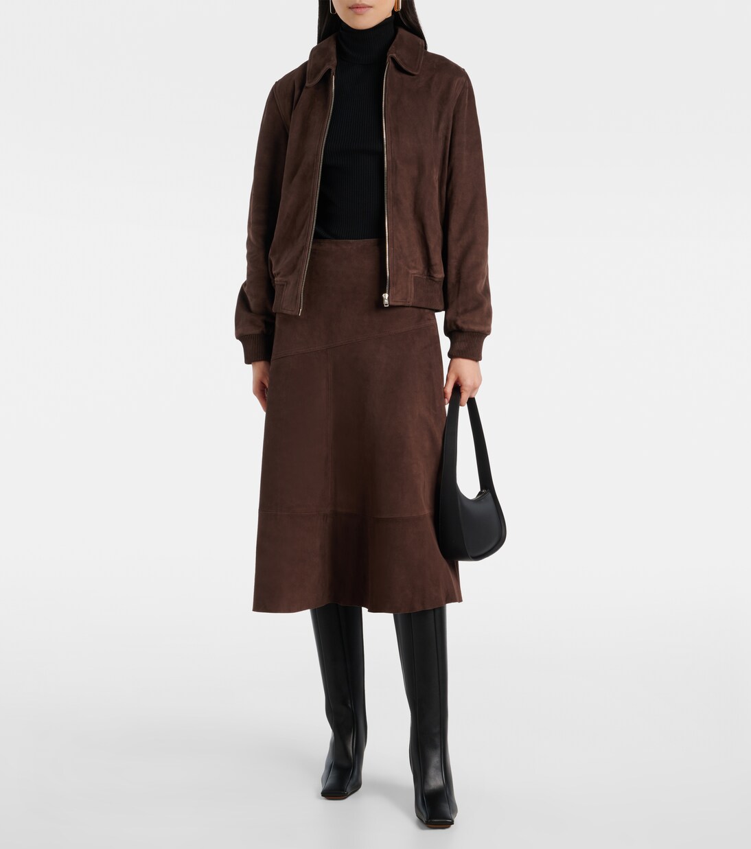 Bomberjacke aus Veloursleder | Yves Salomon