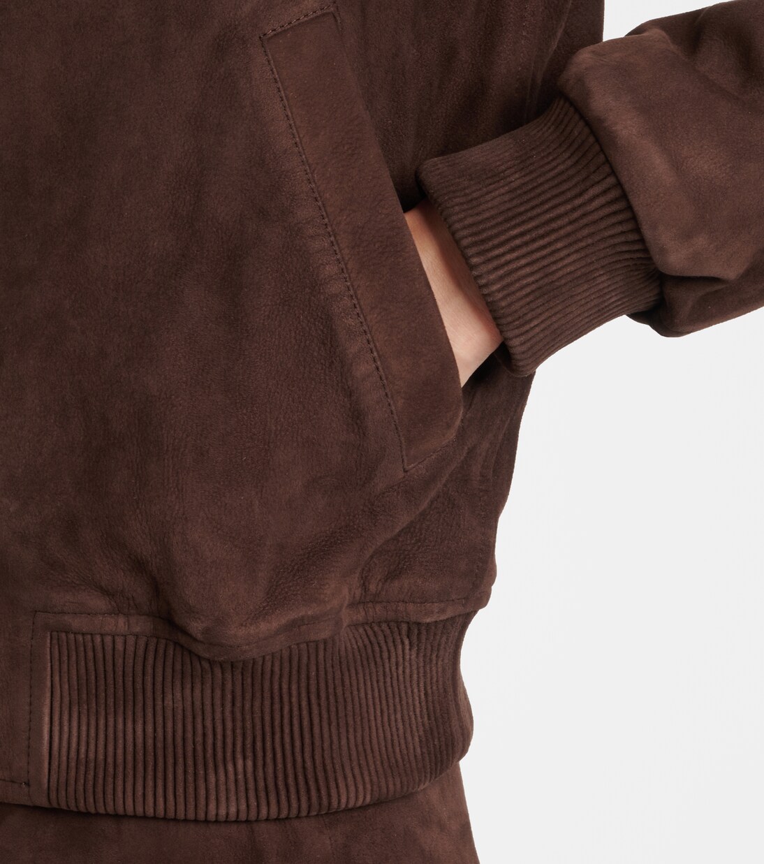 Bomberjacke aus Veloursleder | Yves Salomon