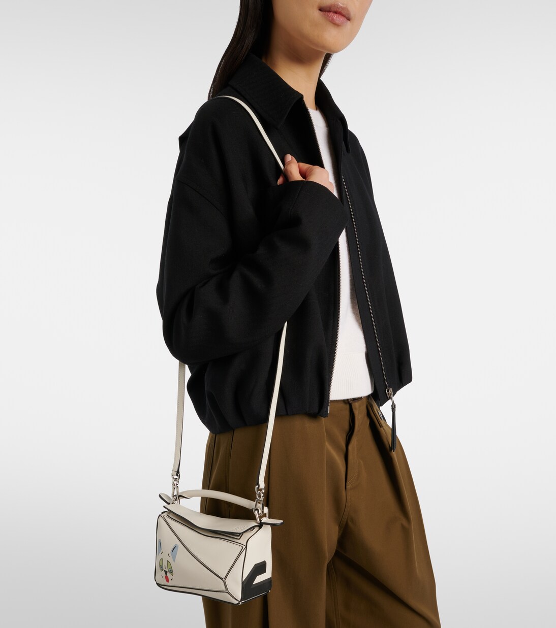 x Louis Wain Futurist Cat Puzzle tote bag | Loewe