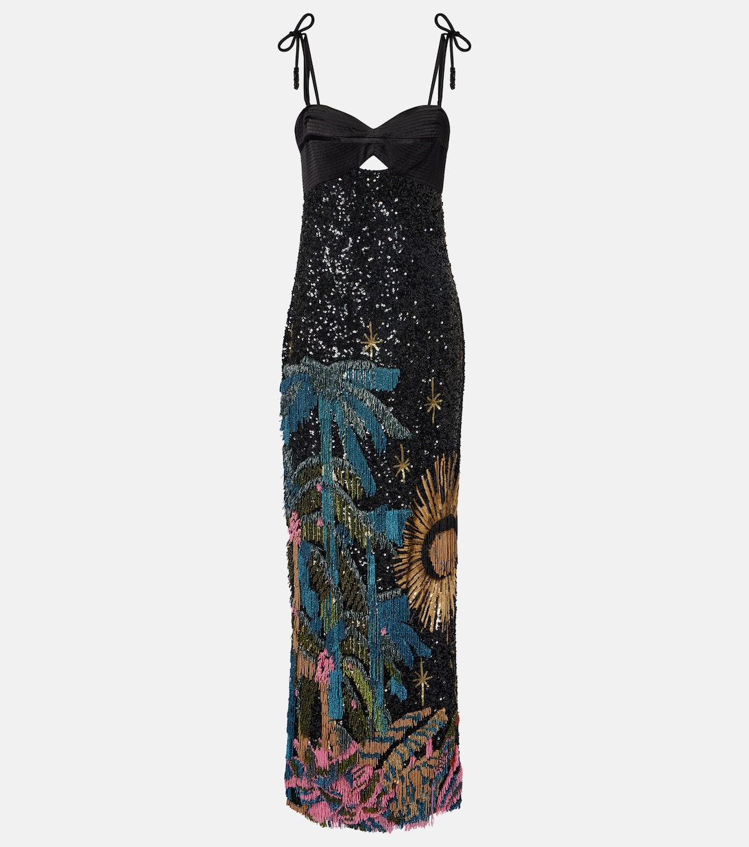 Embellished silk-blend gown | Johanna Ortiz