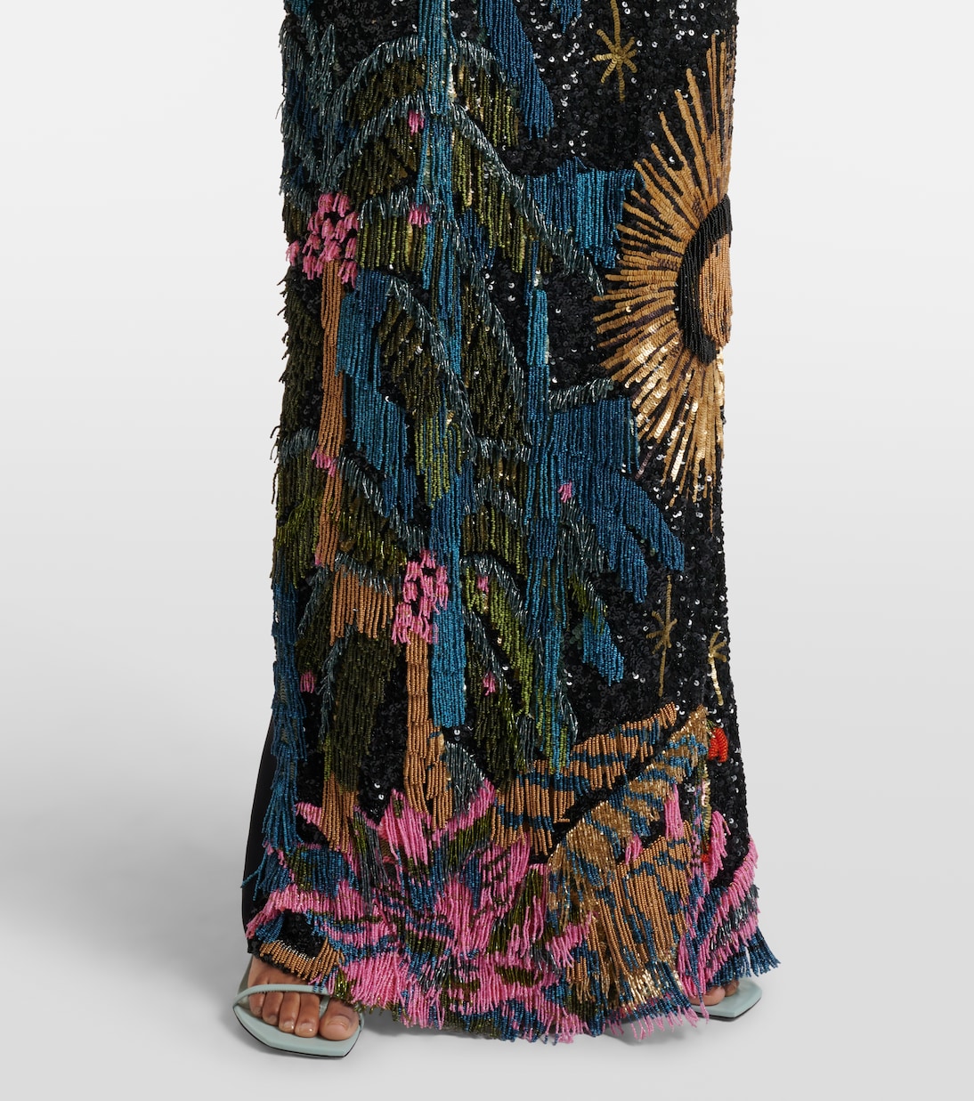 Embellished silk-blend gown | Johanna Ortiz