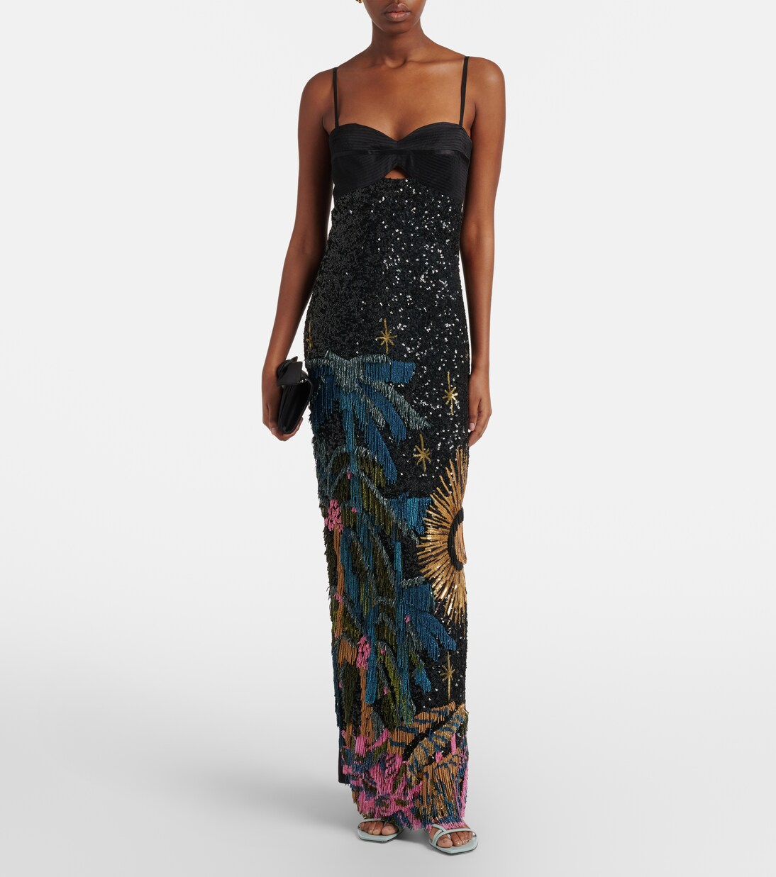 Embellished silk-blend gown | Johanna Ortiz