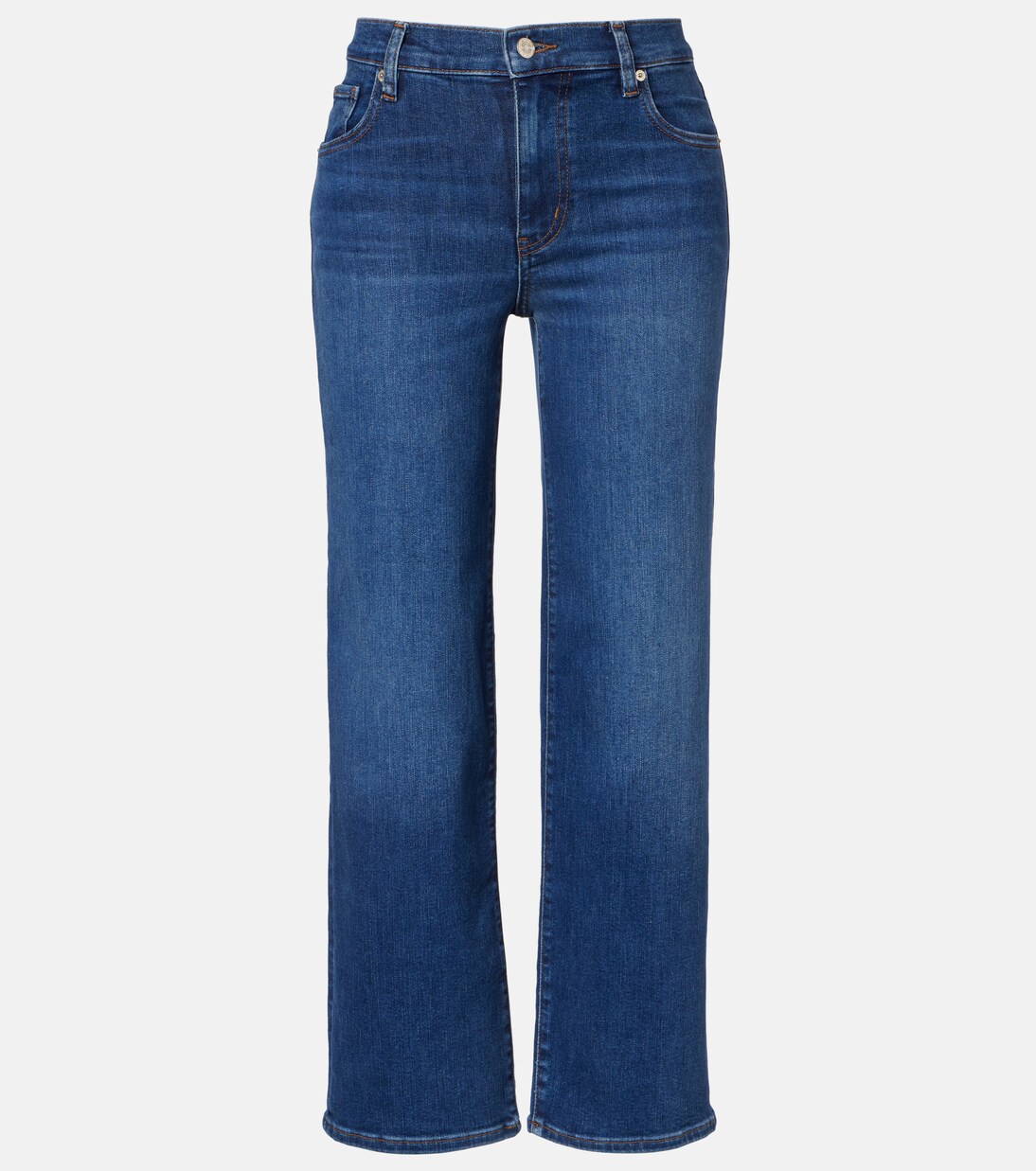 Mid-Rise Straight Cropped Jeans Mellow | Frame