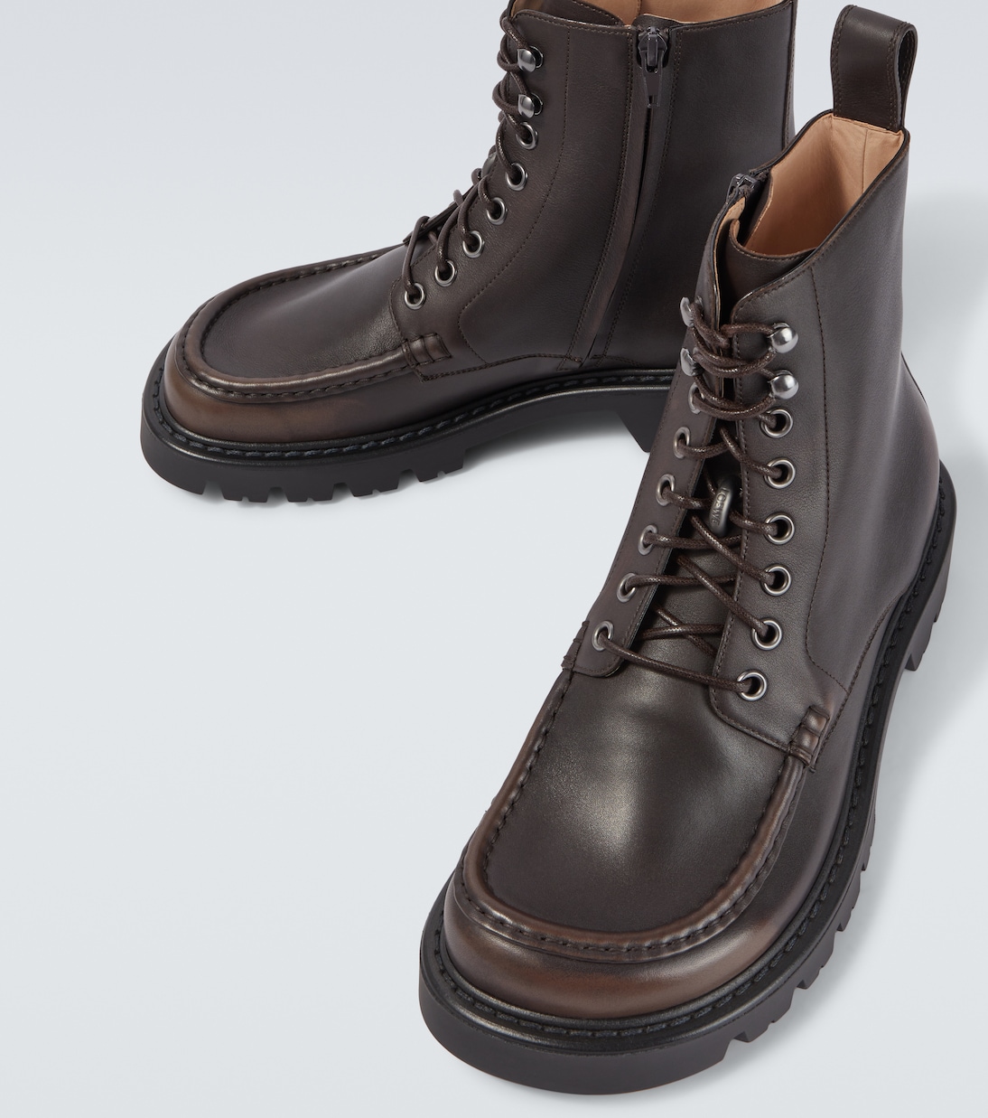 Sierra leather combat boots | Loewe