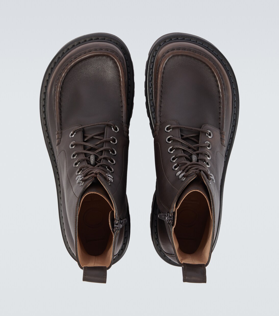 Sierra leather combat boots | Loewe