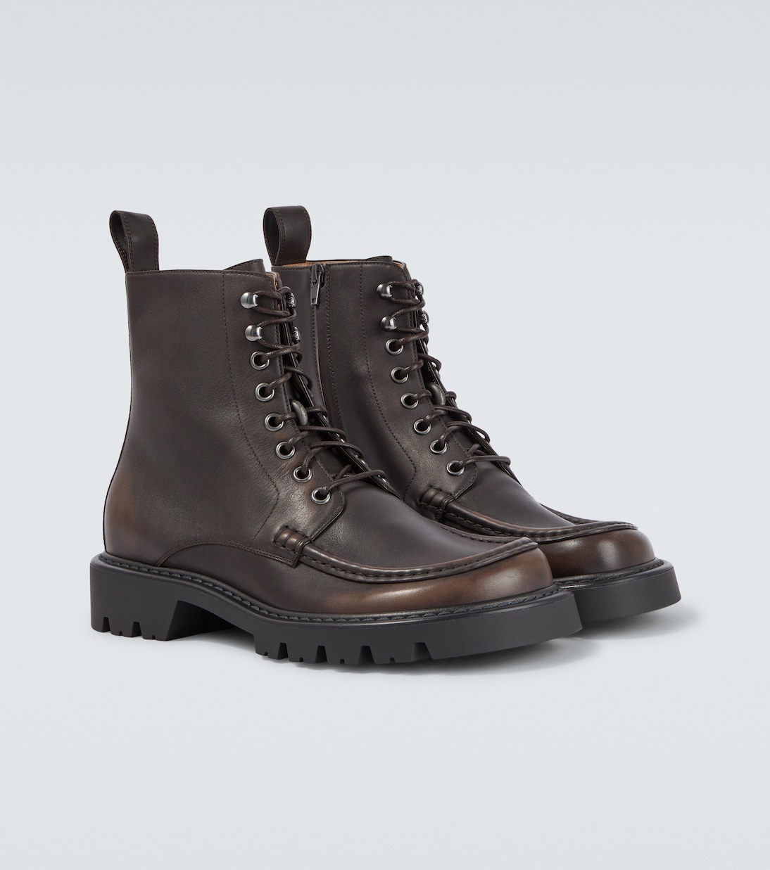 Sierra leather combat boots | Loewe