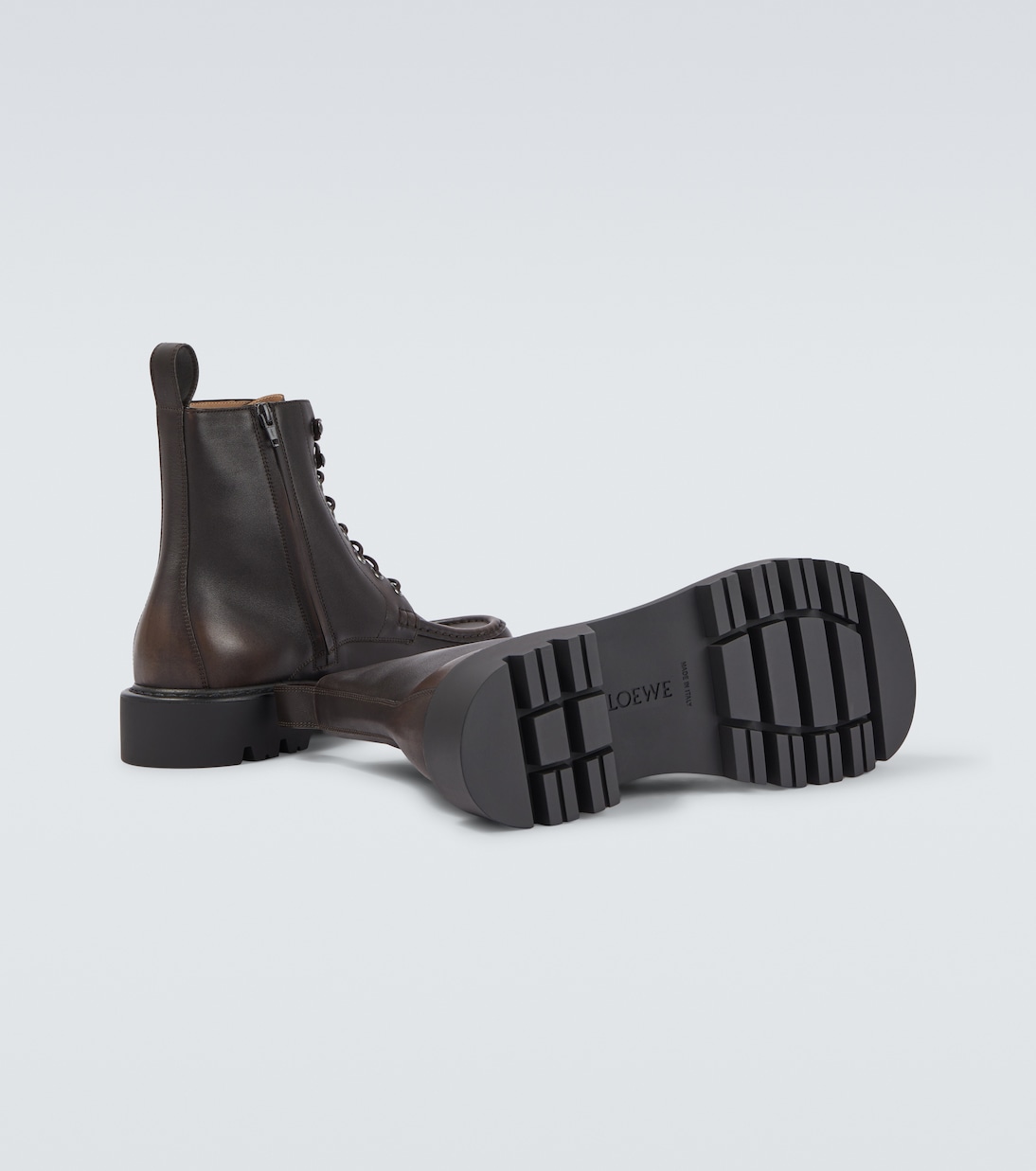 Sierra leather combat boots | Loewe