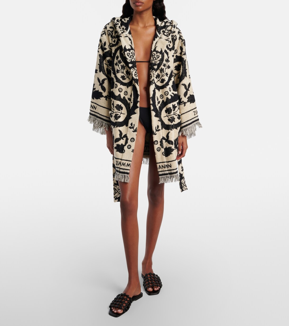 Wanderlust cotton terry wrap robe | Zimmermann