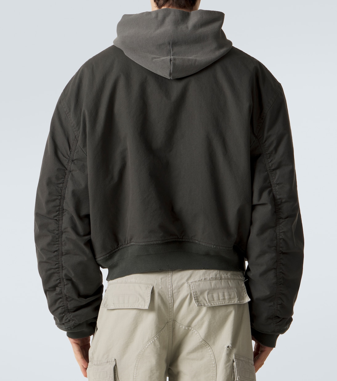 Cotton-blend hooded bomber jacket | Balenciaga