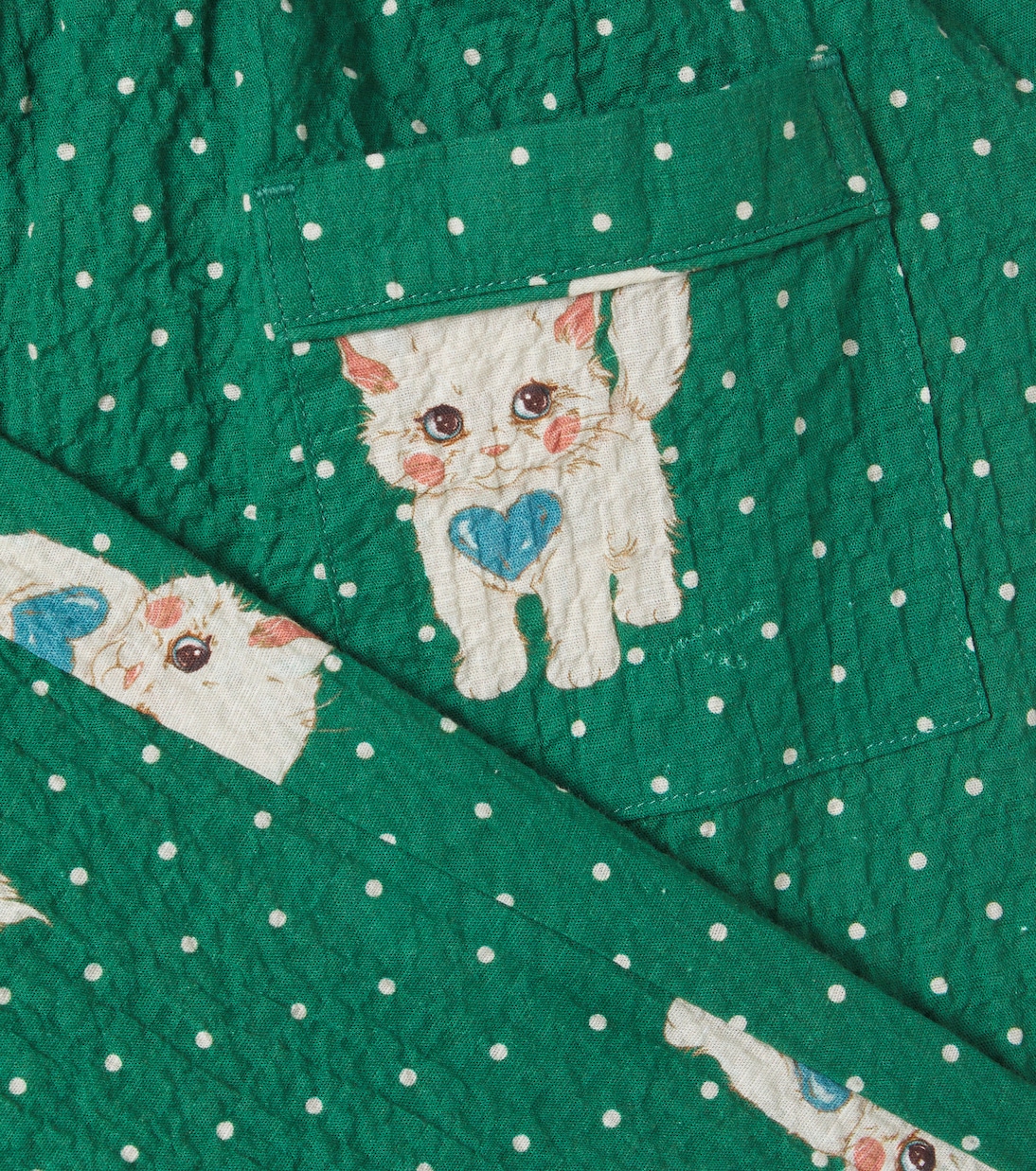 Elin 폴카 도트 프린트 코튼 팬츠  | Konges Sløjd