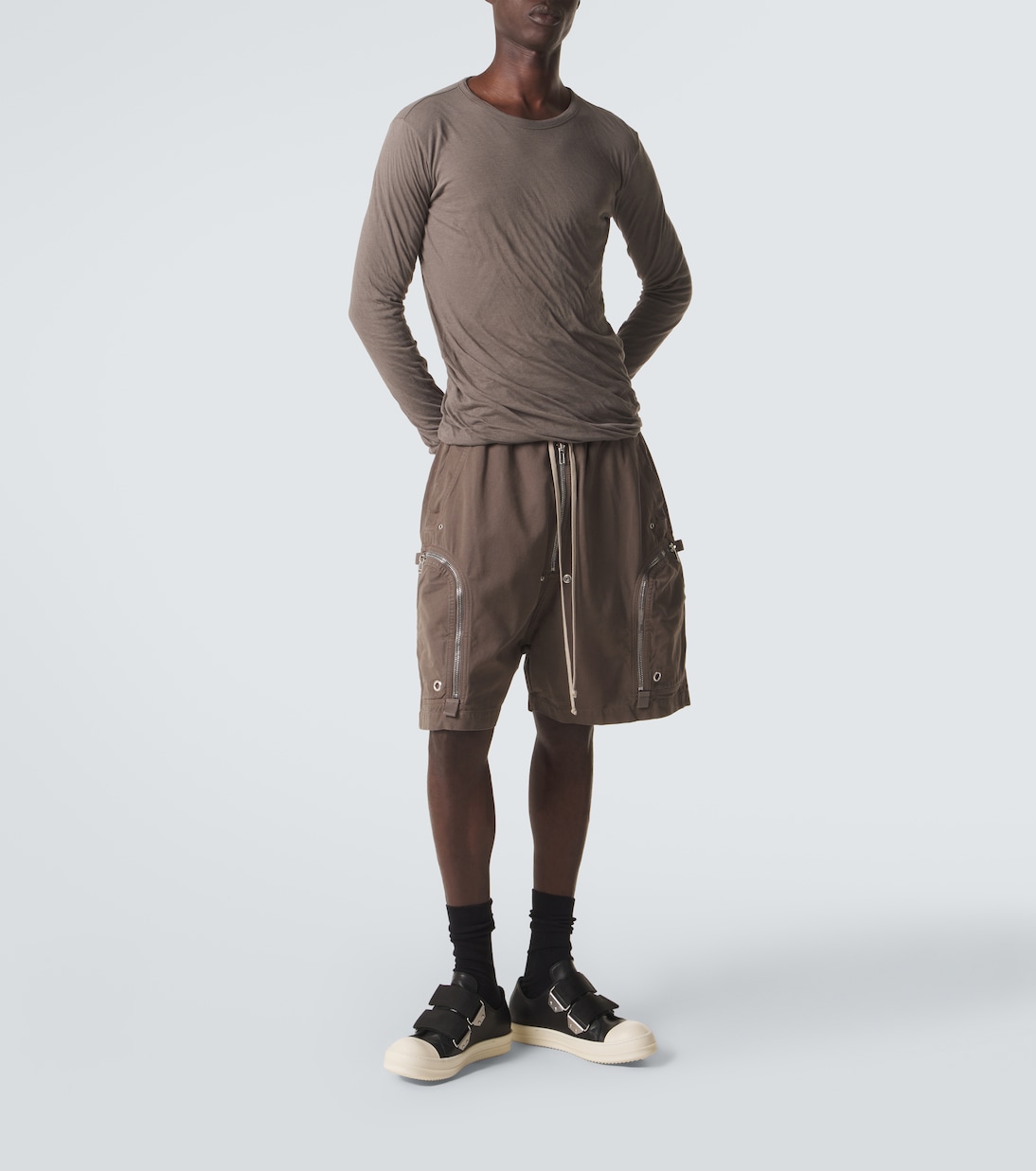 Sneakers Low Strap Sneaks aus Leder | Rick Owens