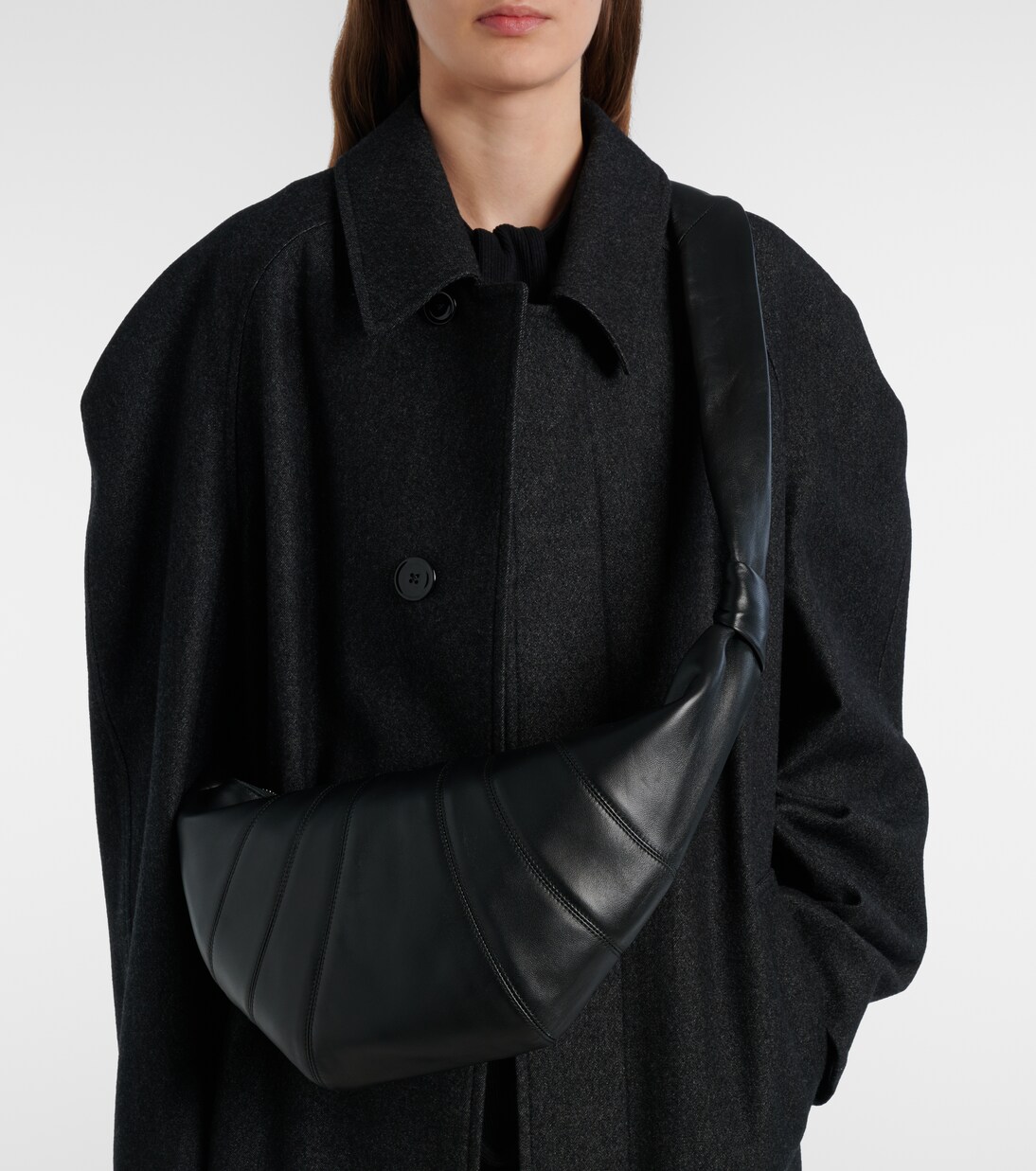 Croissant Medium leather bag | Lemaire