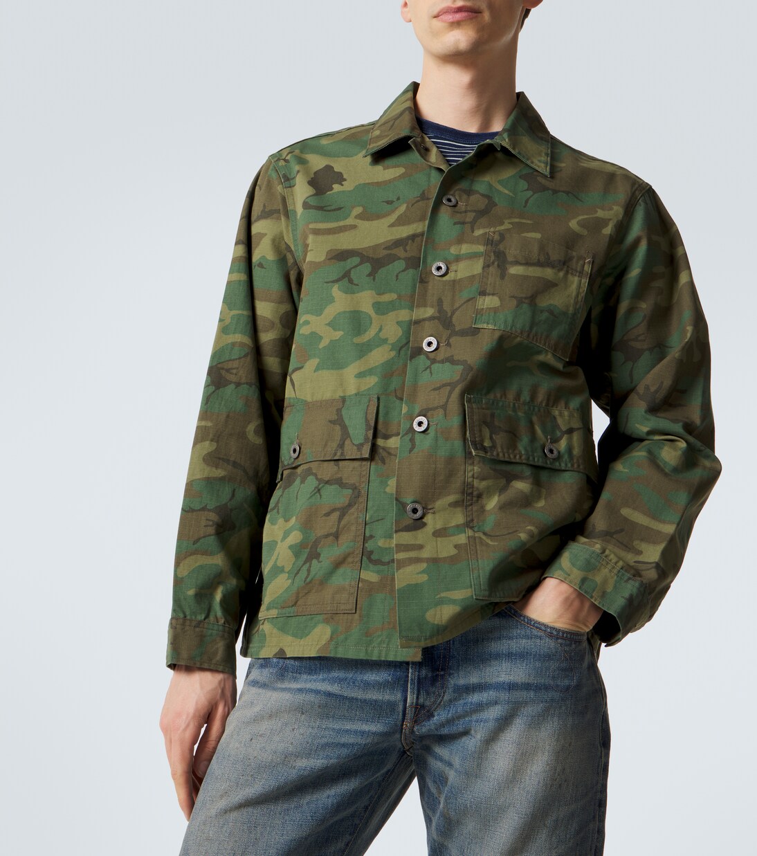 Camouflage cotton overshirt | RRL