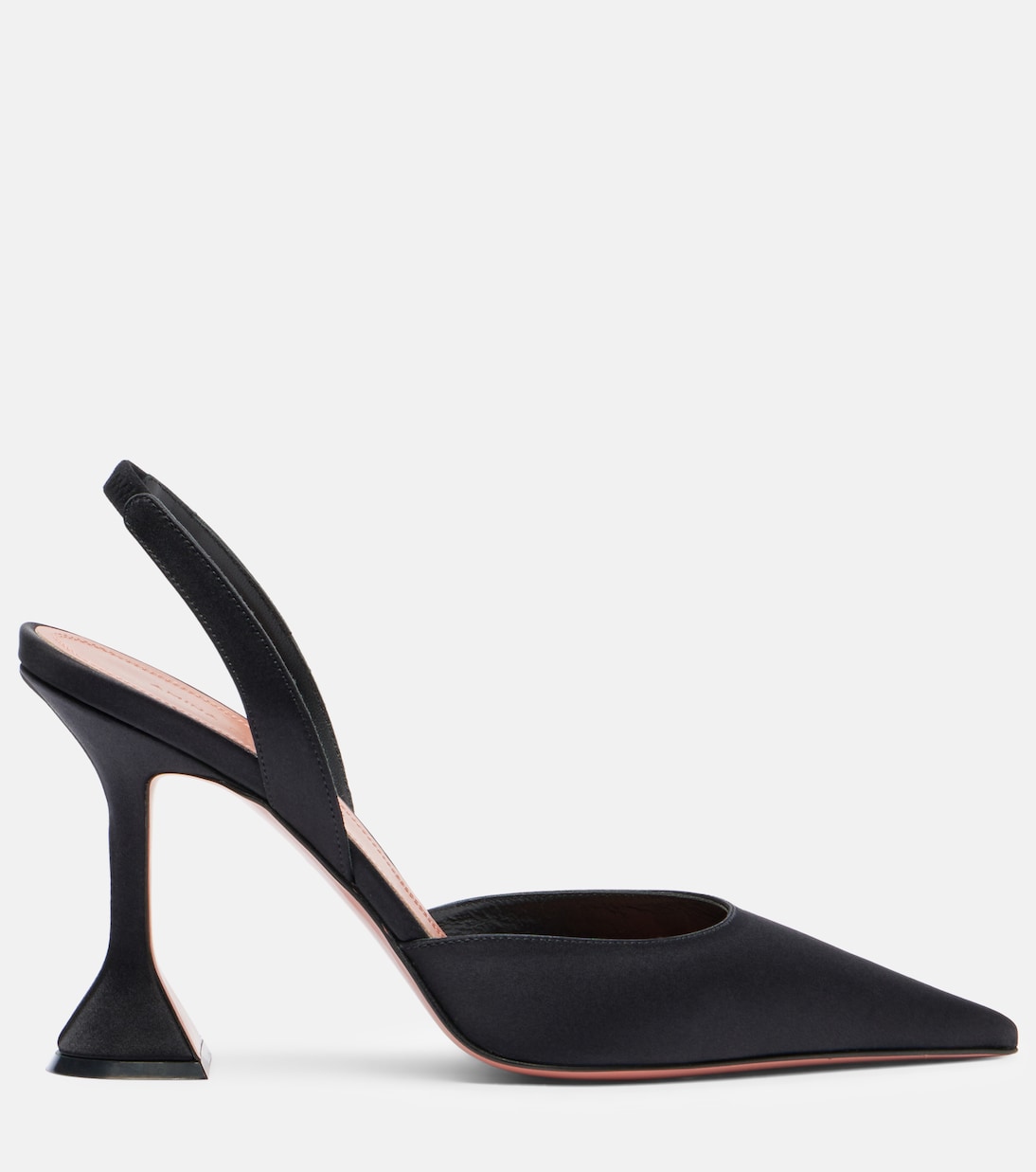 Holli 95 satin slingback pumps | Amina Muaddi