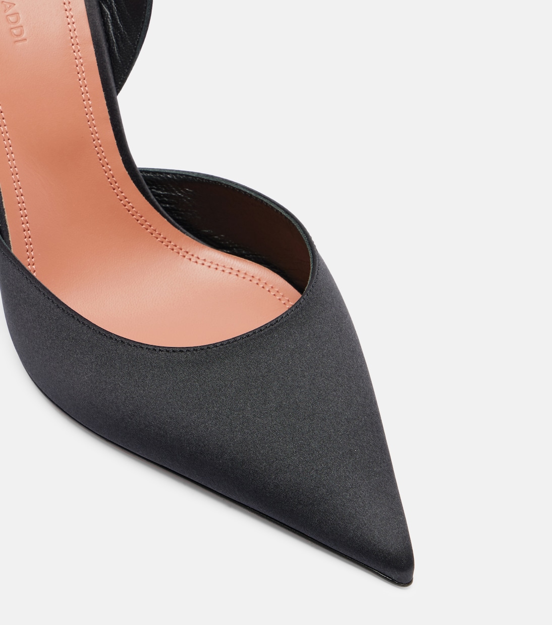 Holli 95 satin slingback pumps | Amina Muaddi