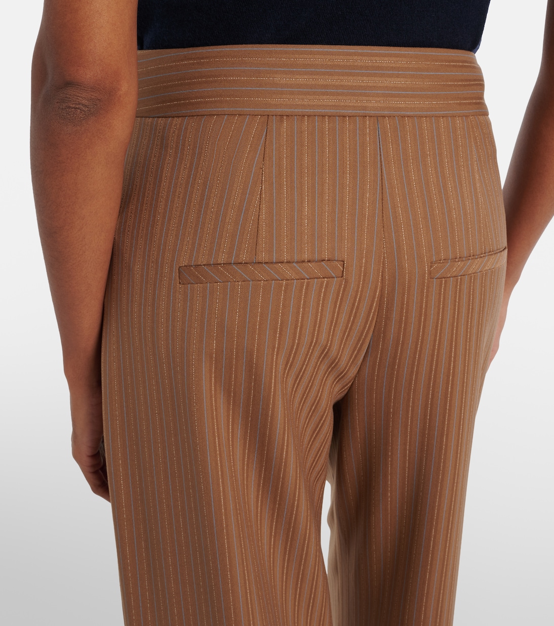 Rimini pinstripe wide-leg pants | Veronica Beard