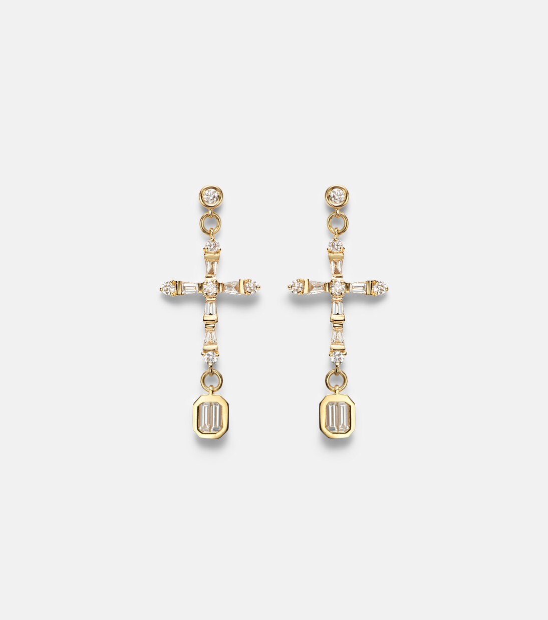 Pendientes de oro de 18 ct (750/1000) con diamantes | Shay Jewelry