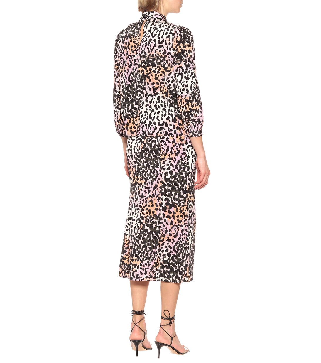 Blusa Lety a stampa in seta stretch | Veronica Beard