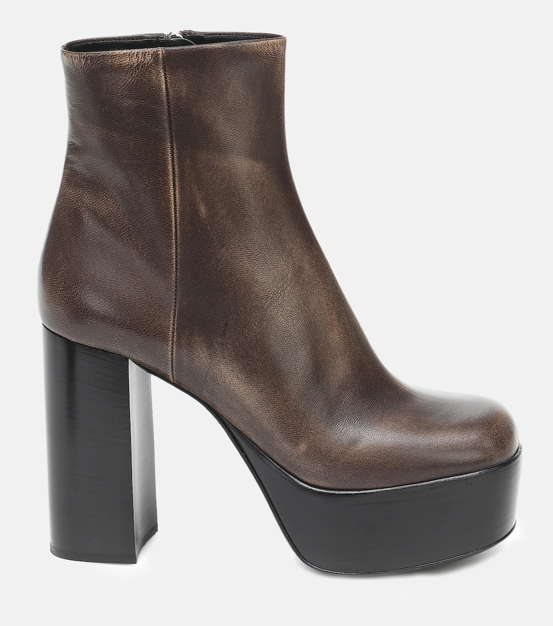 Platform 110 leather ankle boots | Miu Miu