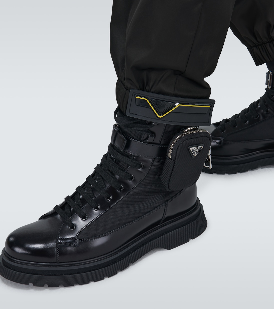 Nylon cuffed drawstring pants | Prada