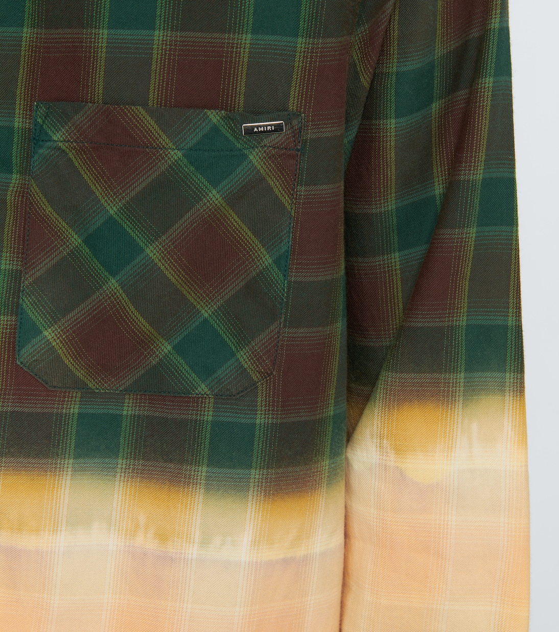 Bleached flannel shirt | Amiri